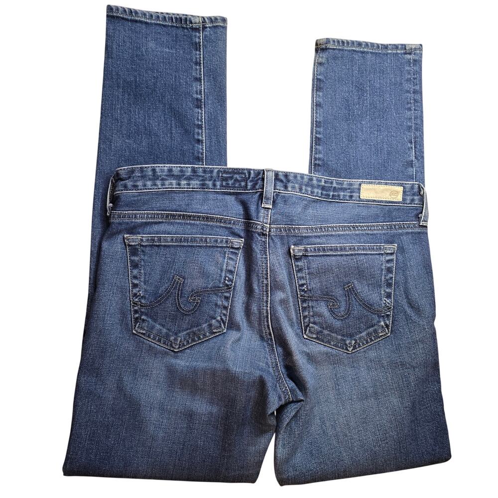 AG Adriano Goldschmied The Stilt Cigarette Leg Denim Blue Jeans Size 30R - Picture 2 of 9